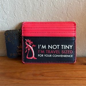 Disney Loungefly Mulan Mushu Cardholder Travel Sized